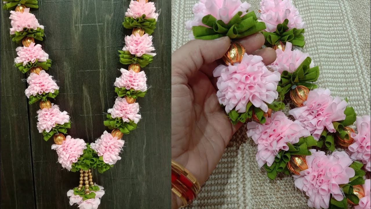 Diy garland || trendy garland || lotus bud || cloth garland || home decor ideas.