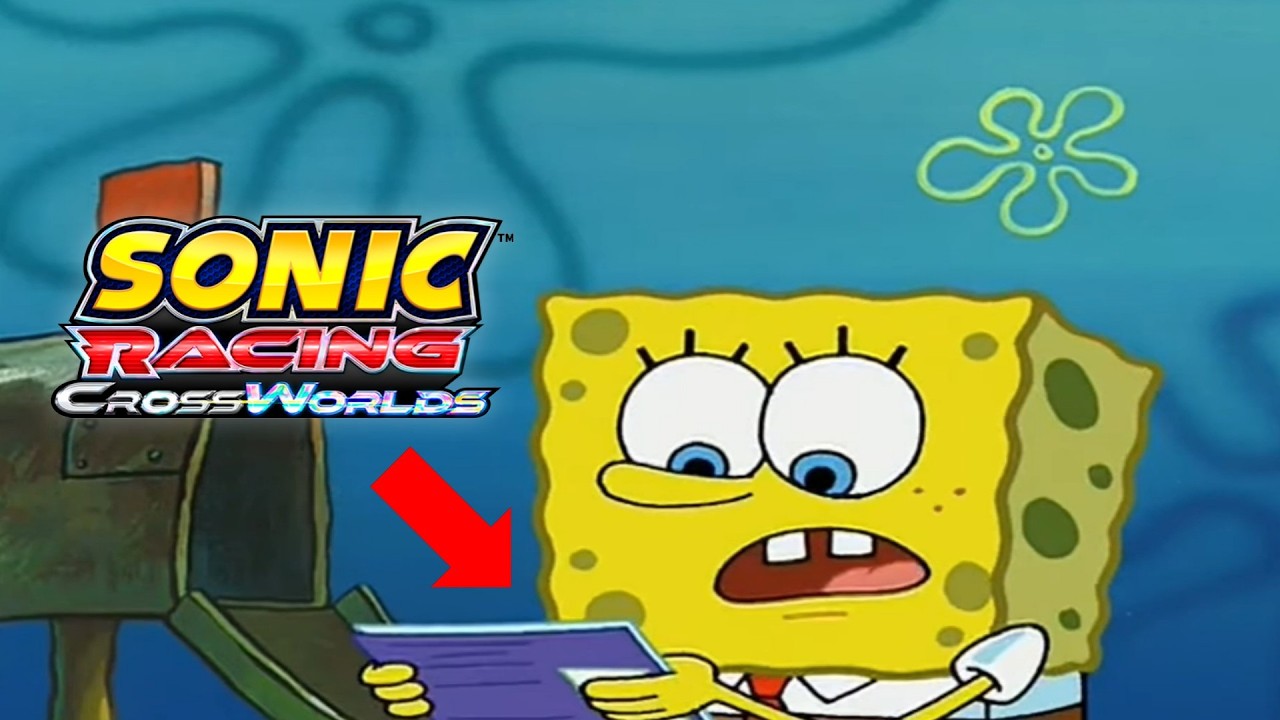 Sonic Racing CrossWorlds SpongeBob in a Nutshell