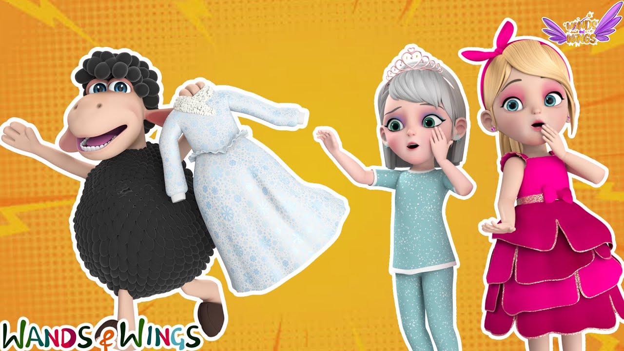 ¿Dónde se fue mi vestido? 👗 | La princesa perdió su vestido + Canción de natación | Varitas y alas