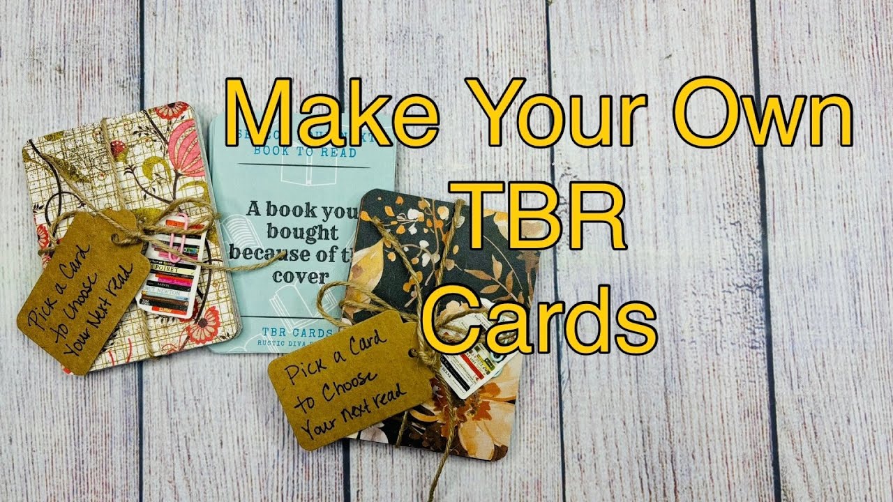 Make Your Own TBR Cards - Craft Fair Idea