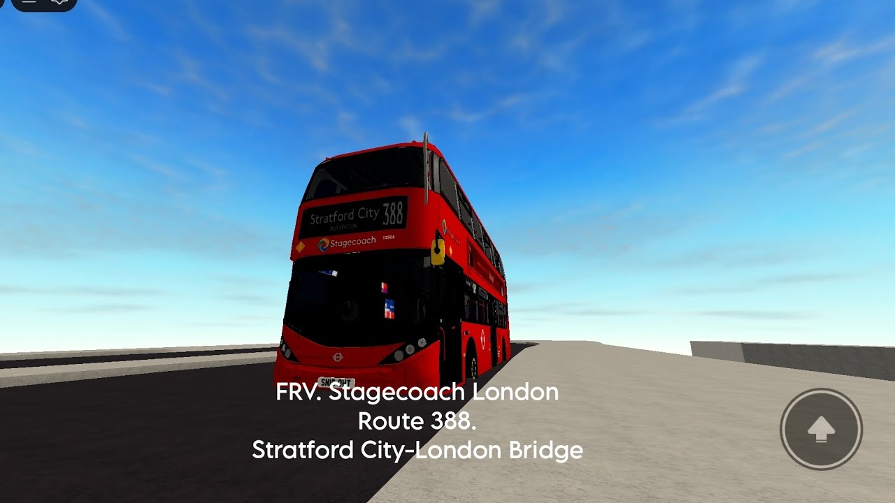 FRV. Stagecoach London Route 388.London Bridge-Stratford City. E400H City (SN16 OHT 12504)
