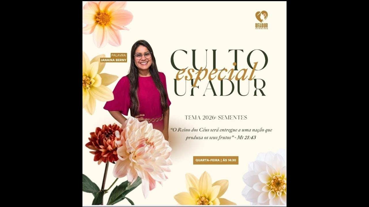 Culto |Circulo De | Oração Da (UFADUR) | Ministração- Irª. Janaina  Berny