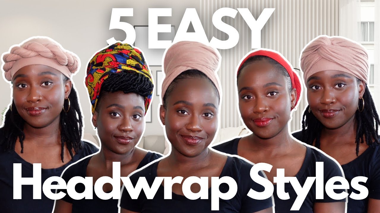 TOP 5 scarf hairstyles for locs and natural hair