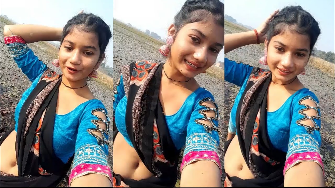 Desi Village Girl Looking Hot in Saree | Navel Show  in Saree | Story Post