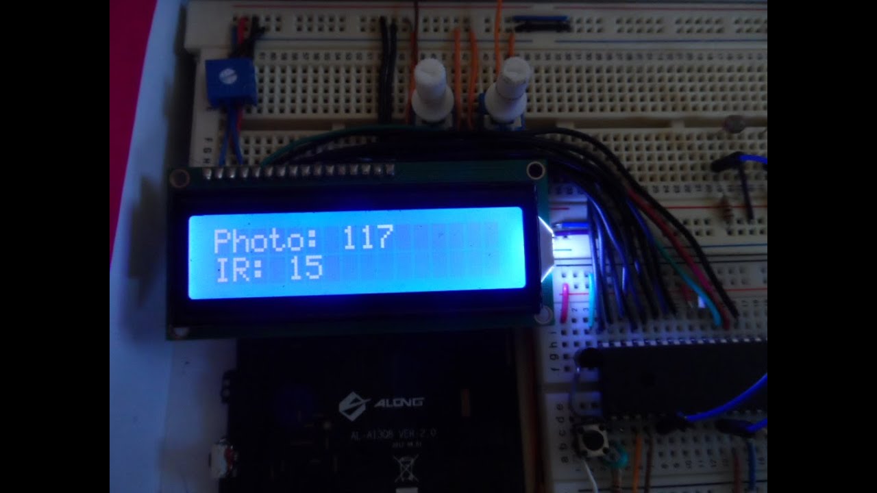 Sensores Opticos: Medicion de valores de un sensor IR y una photoresistencia