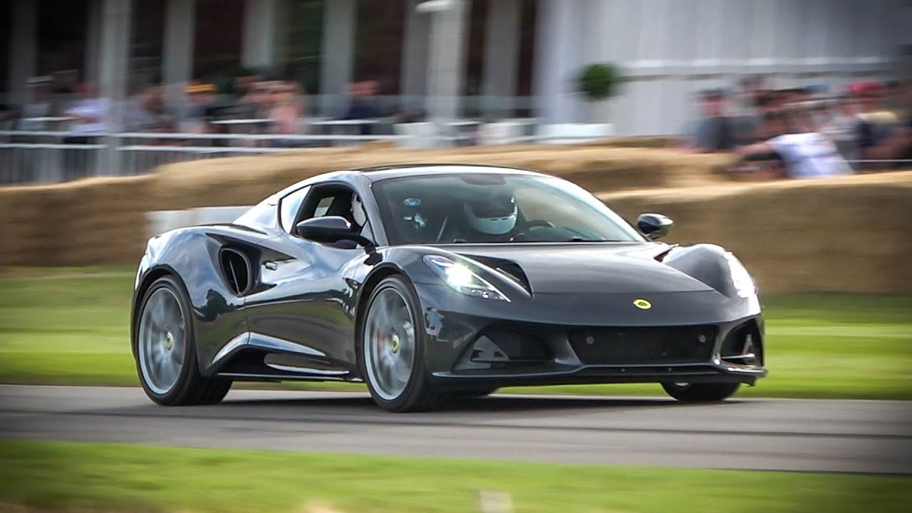 New Lotus Emira - Exterior, Launch Control and Full Accelerations on track at Goodwood FOS 2021