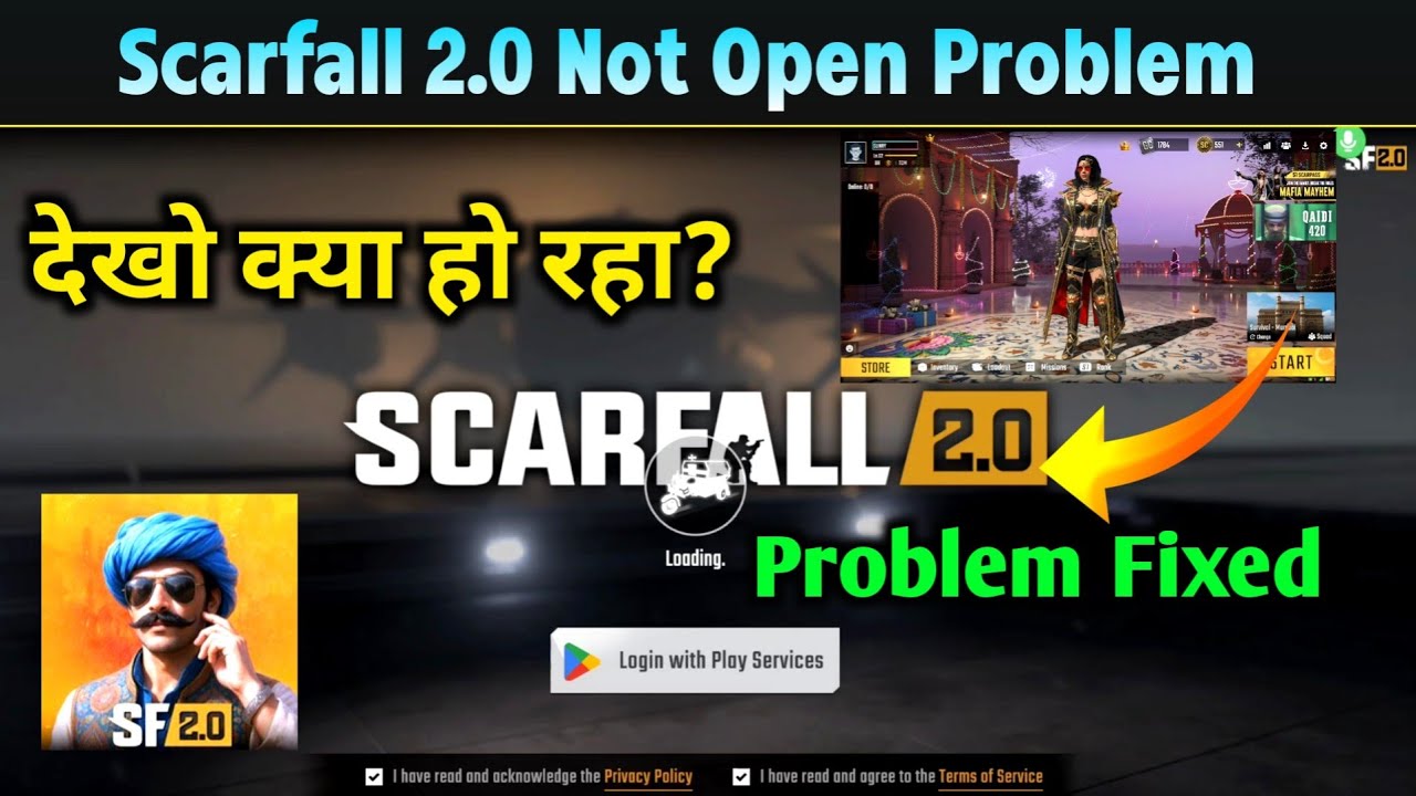Scarfall 2.0 Not Open Problem Solution | Scarfall 2.0 Loading Problem | Scarfall Login with Play 