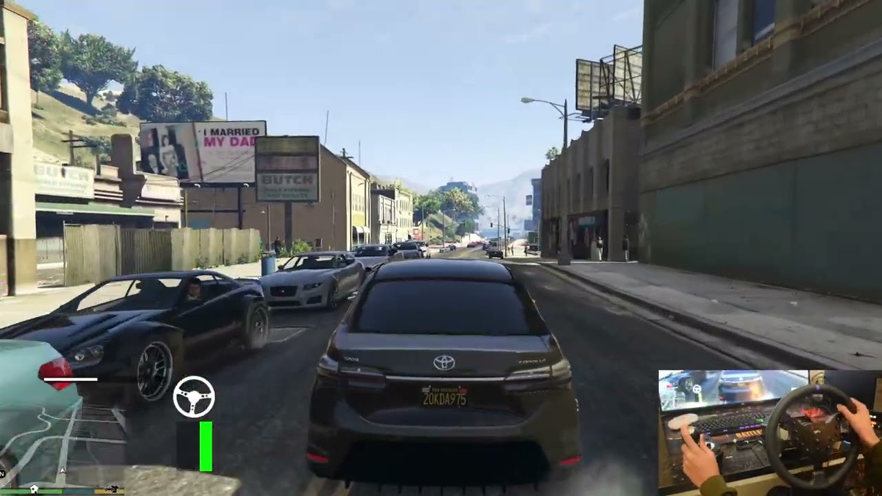 dekhte rehjaoge esi car hai  ||  GTA 5 Steering wheel Gameplay ||