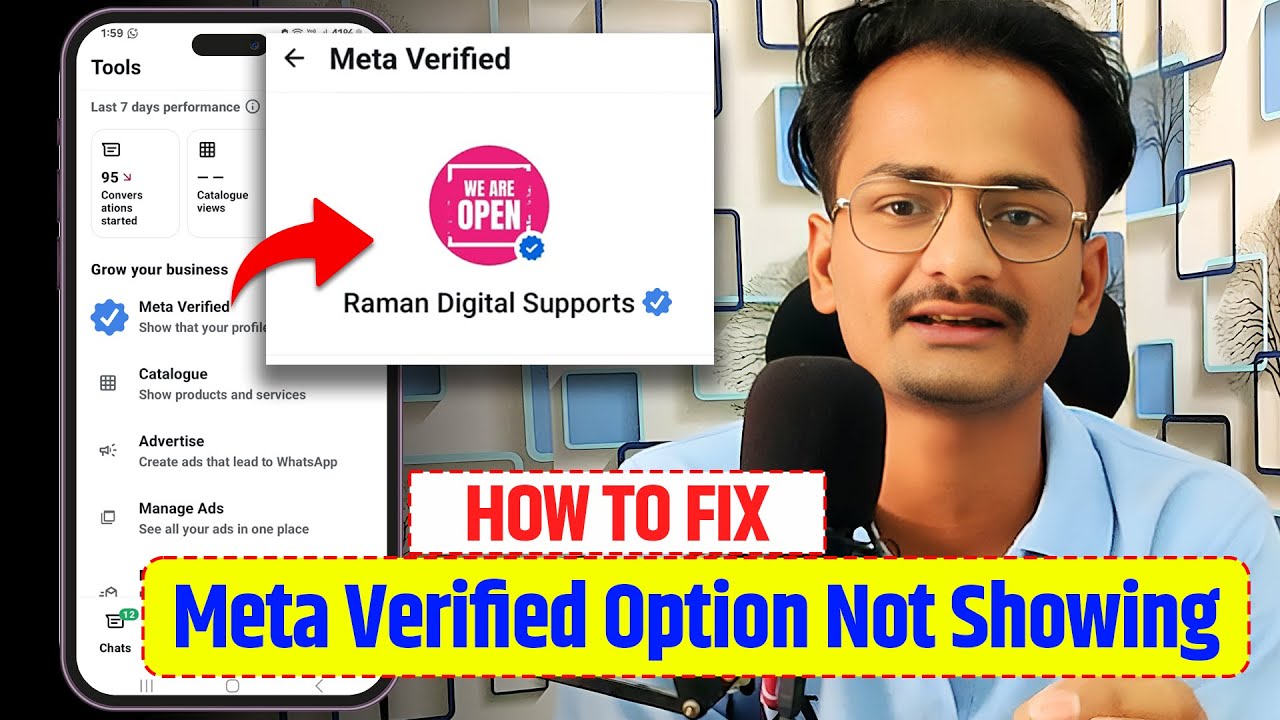 meta verified option not showing in whatsapp  | meta verified option nahi show ho raha kya kare 2025