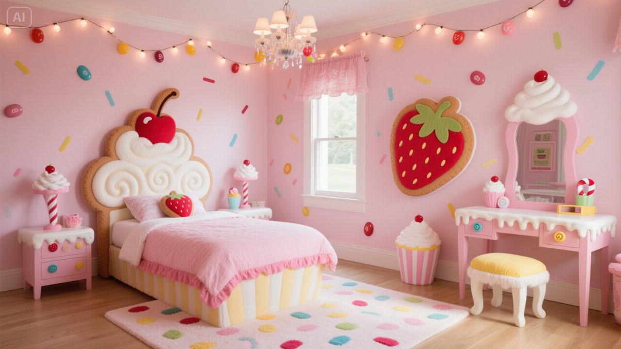 Magical Dessert-Inspired Bedroom Designs for Kids #shortsbeta #kidsroom #shotsviral #shortfeed