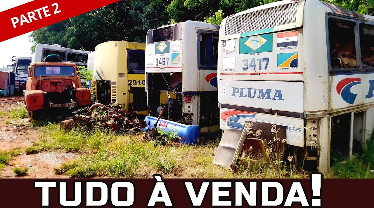 QUER COMPRAR? O MAIOR DESMANCHE DE ÔNIBUS USADOS DO BRASIL TEM MUITAS OPORTUNIDADES DE NEGÓCIO