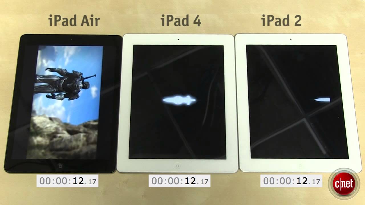 Test iPad Air vs iPad 4 vs iPad 2