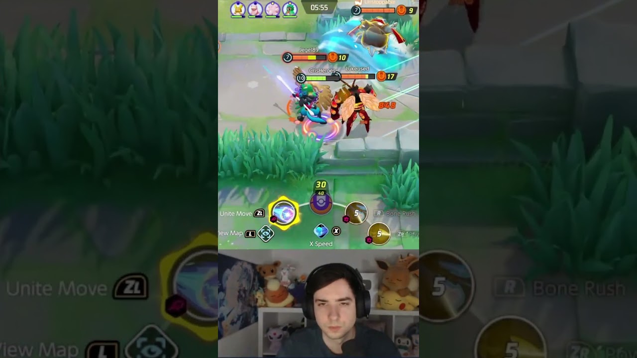 LUCARIO 1vs4 3 KO | Pokemon Unite