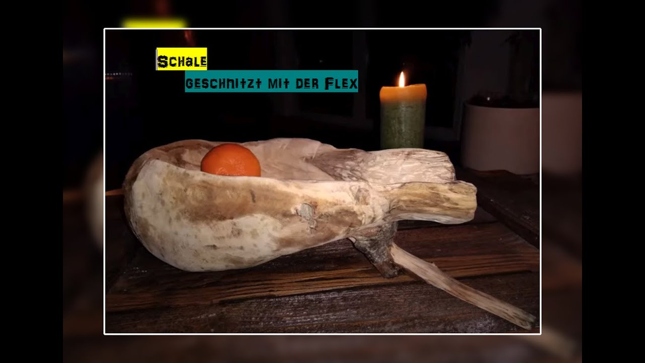 Holzschale, flexen Speedcutter Kettens&auml;genscheibe