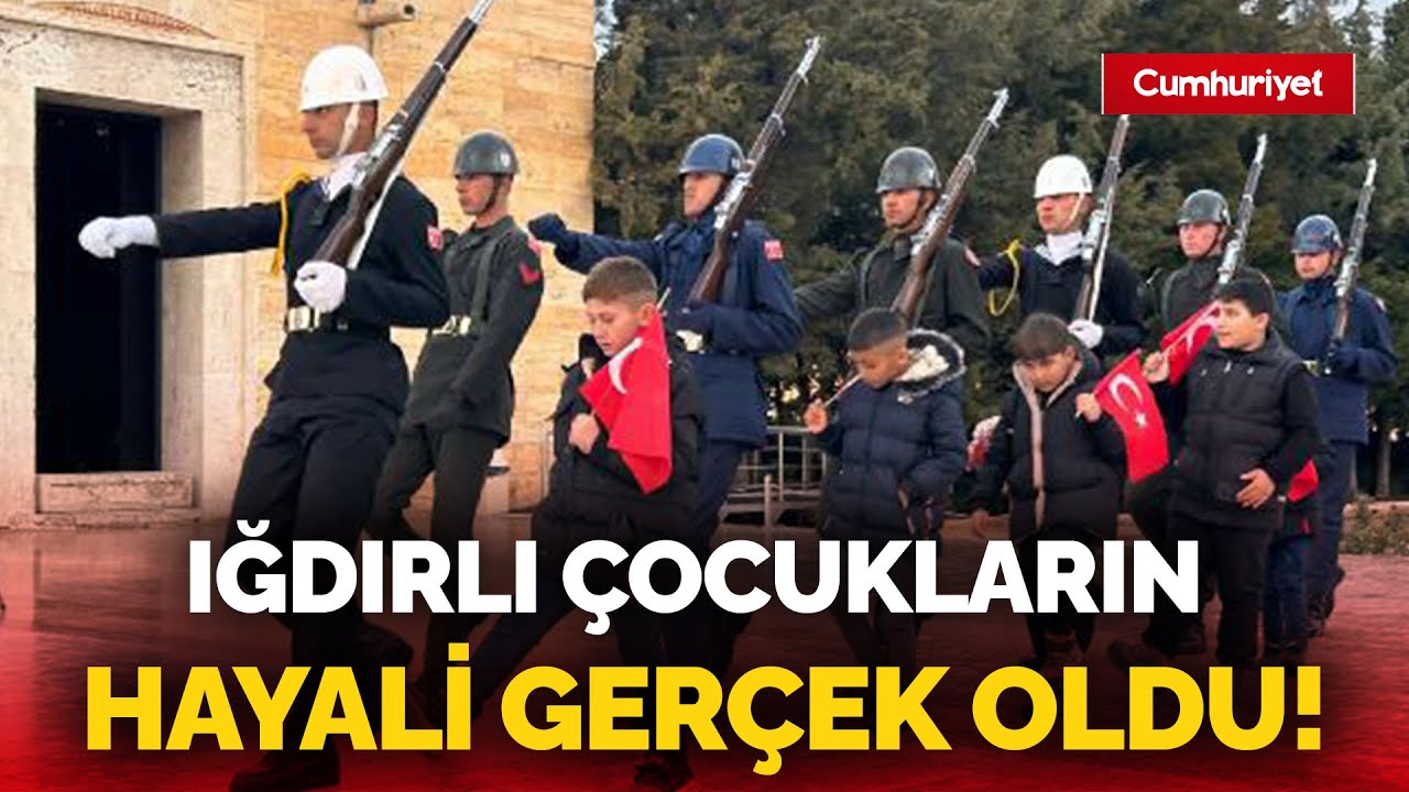 ‘Anıtkabir’de saygı nöbeti’ videosuyla gündem olan çocukların hayali gerçekleşti