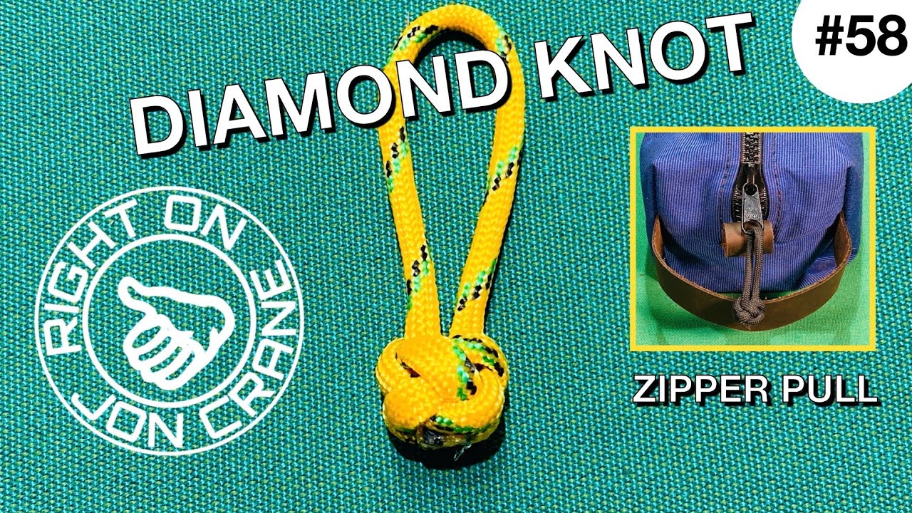 Diamond Knot - Zipper Pull - How to Tie - #58