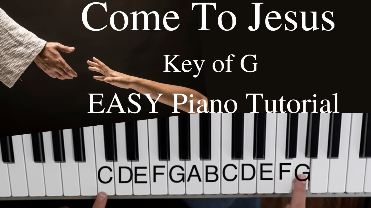 Come To Jesus - Крис Райс (тональность G) // ЛЕГКИЙ урок игры на фортепиано