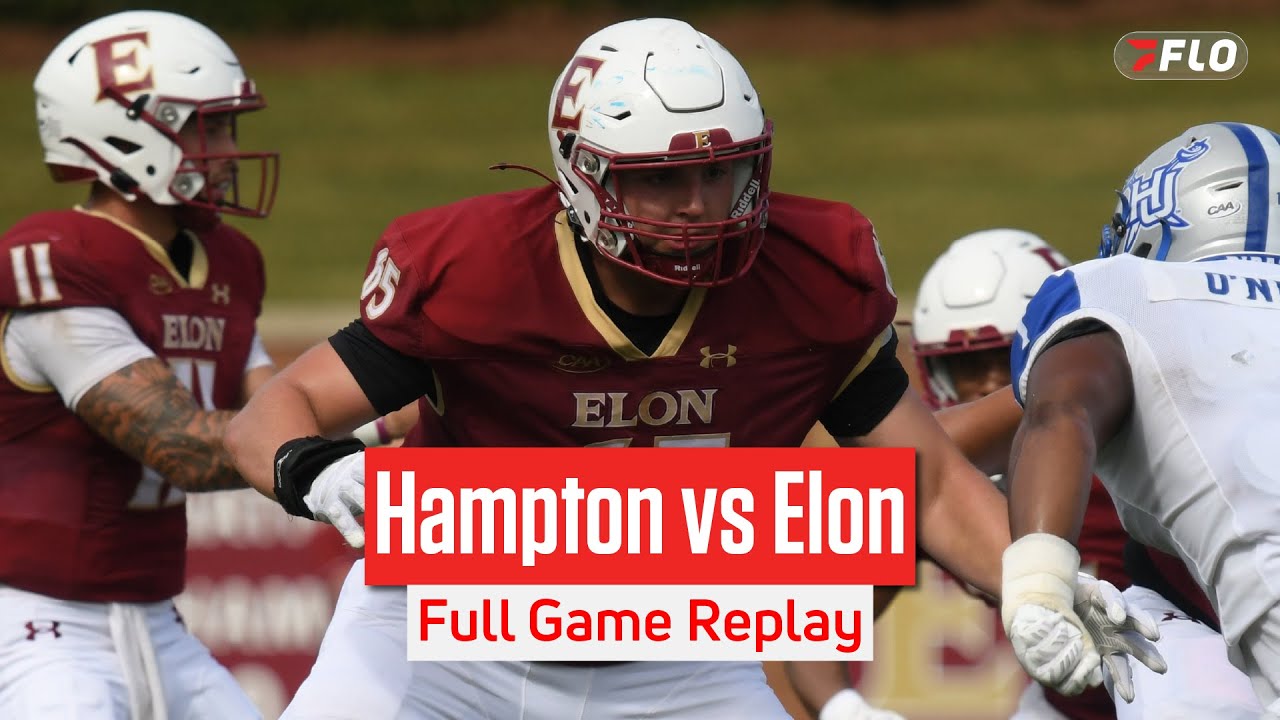 Hampton vs Elon Football Full Game Replay | 2025 CAA Football