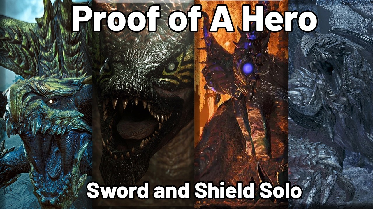 Monster Hunter Wilds - Proof of a Hero Completed [Sword and Shield Solo] [No Support Hunters]