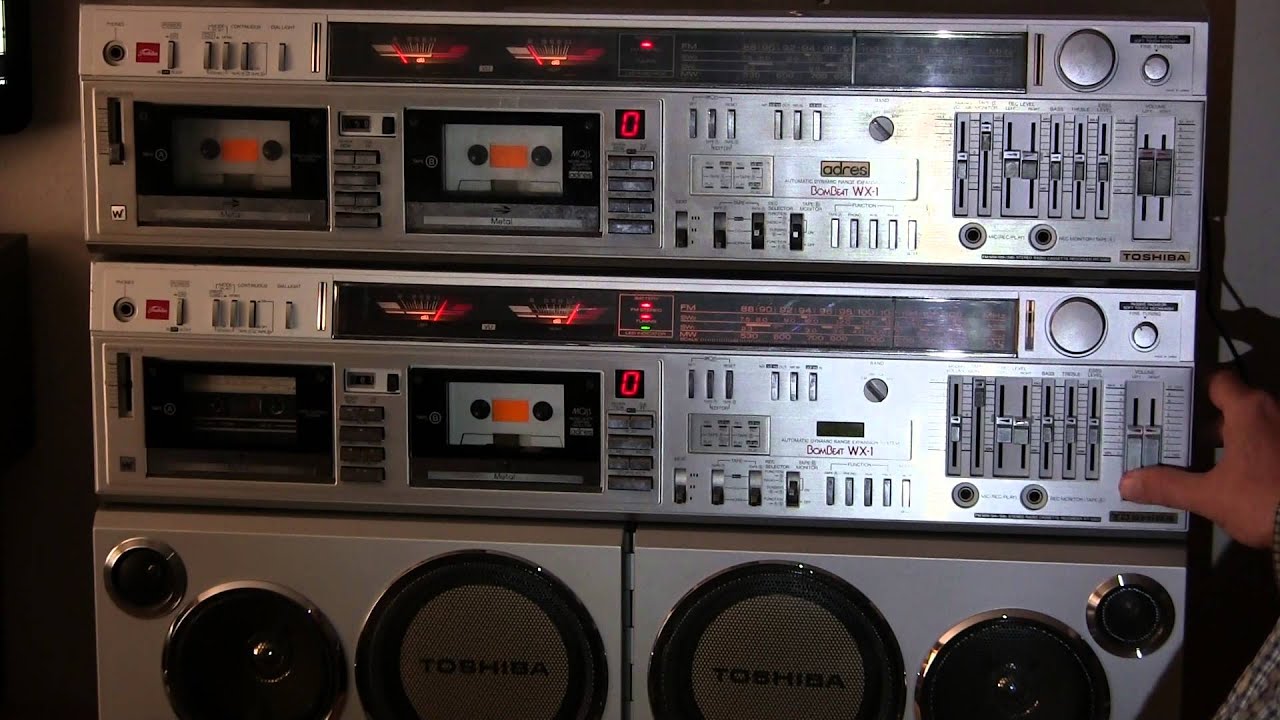 Toshiba WX-1 RT-S983 Bombeat Boombox both have been sold