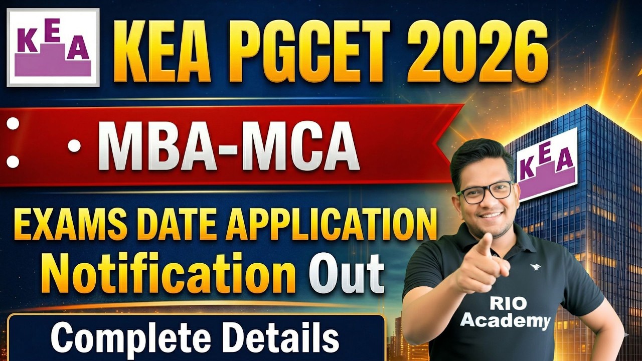 PGCET UPDATE 2026 | PGCET MBA  MCA EXAM DATE 2026  |  #pgcetexam2026
