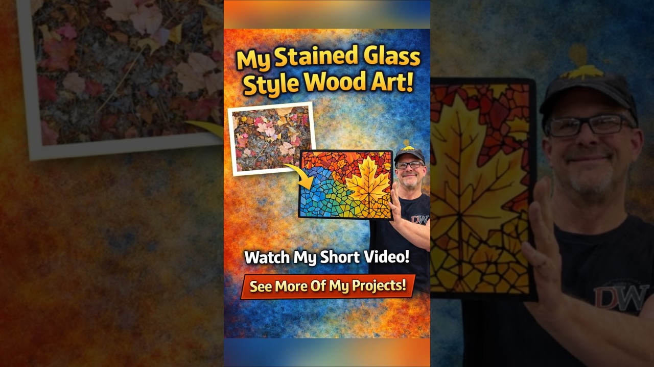 From Photo to Stained Glass Wood Art ✨