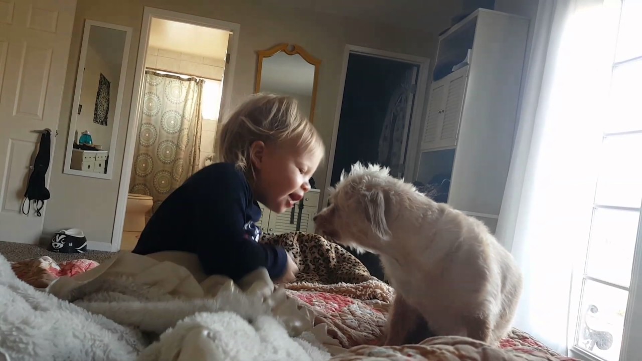 Snuggles with Toots.