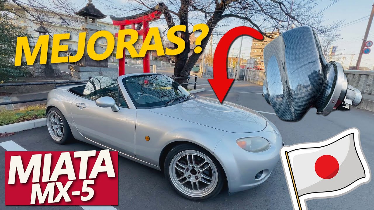 TUNING EL MAZDA MIATA MX-5 CON CAJA DE AIRE DE FIBRA DE CARBONO