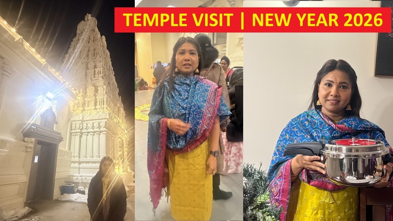 New Year 2026 Temple Visit in USA 🇺🇸 || Tamil Family Vlog || #newyearvlog #subscribe