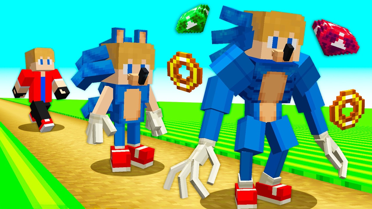 ЖИЗНЬ SONIC в Minecraft!
