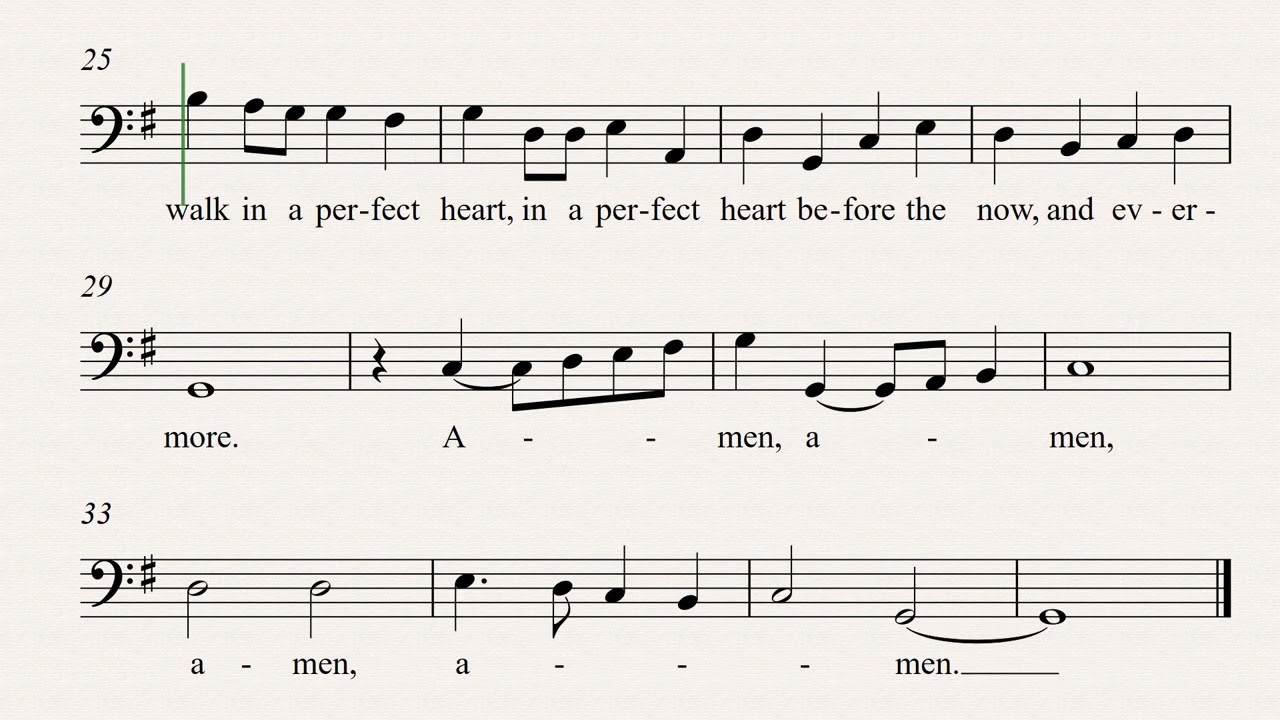Lord for thy tender mercy's sake BASS