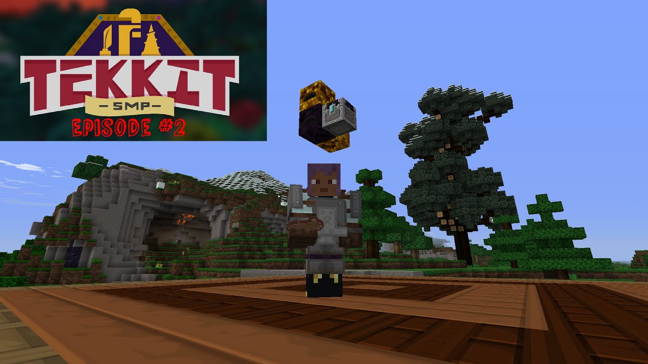 Tekkit SMP Let's Play- Episode 2 Energy Collectors for EMC Farms