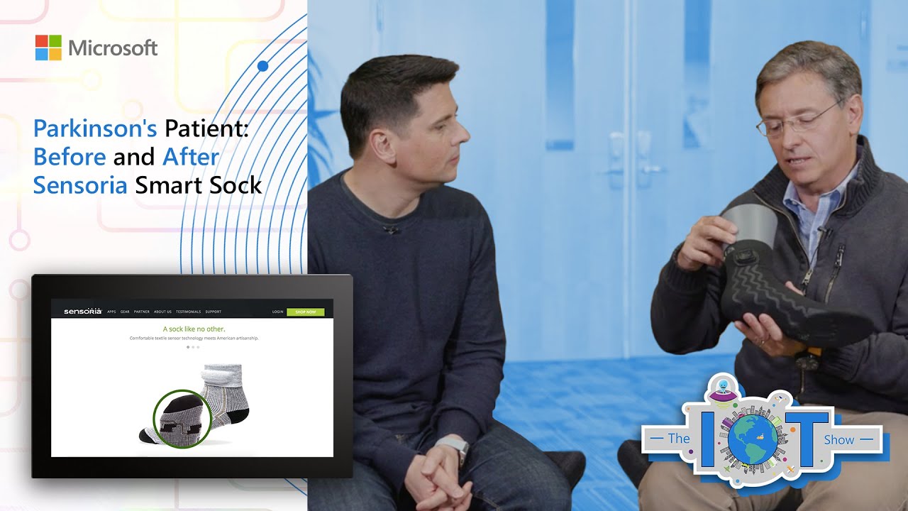 Parkinson's Patient - Before and After Sensoria smart sock