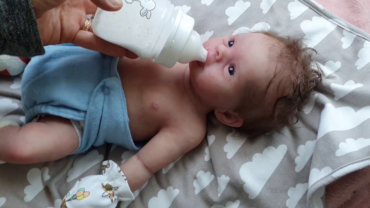 Silicone baby Benny feeding and changing