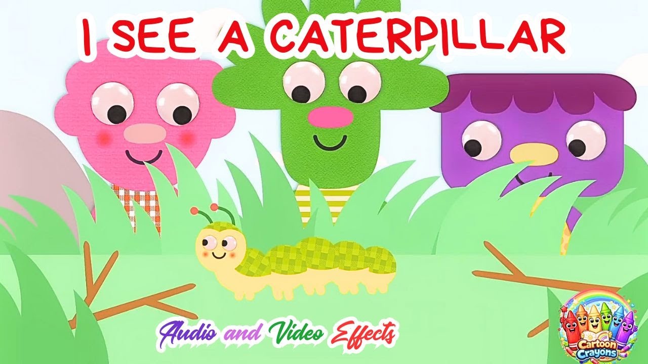 Noodle and Pals Presents: I See a Caterpillar | Children Song | Remix of Video and Audio Effect