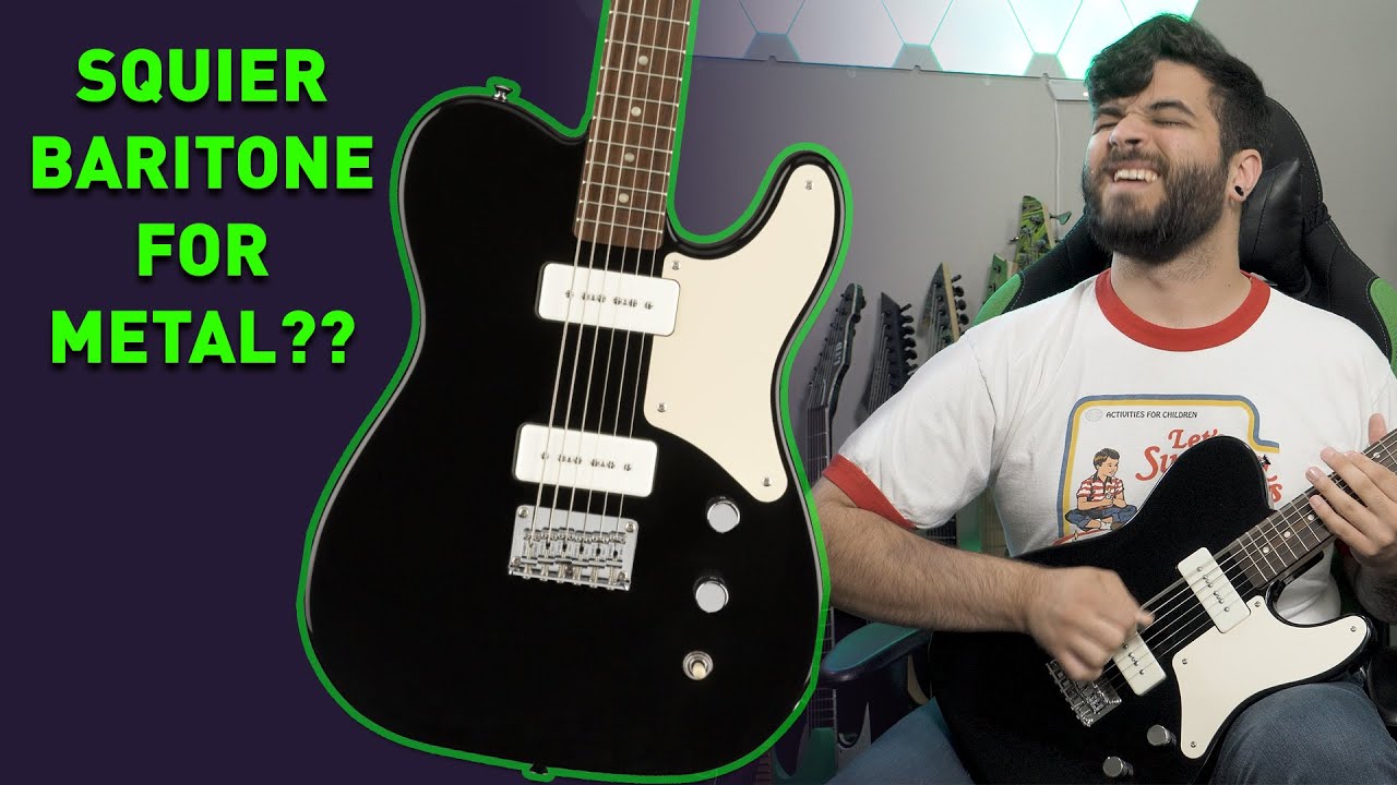 NEW Baritone Guitar For METAL? Squier Paranormal Baritone Cabronita Telecaster (Review/Demo)