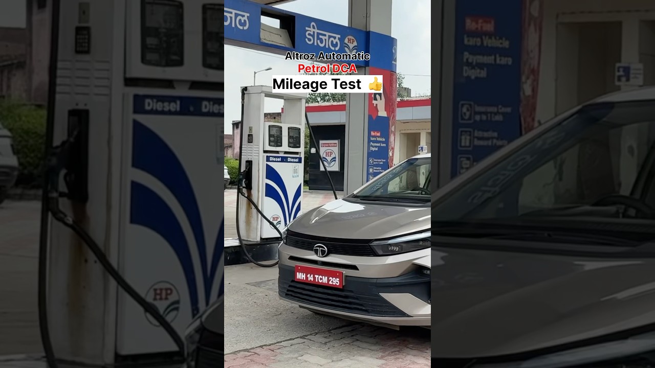 Tata altroz petrol automatic DCA mileage test 100% accurate 👍 #m_ravithakur #shorts