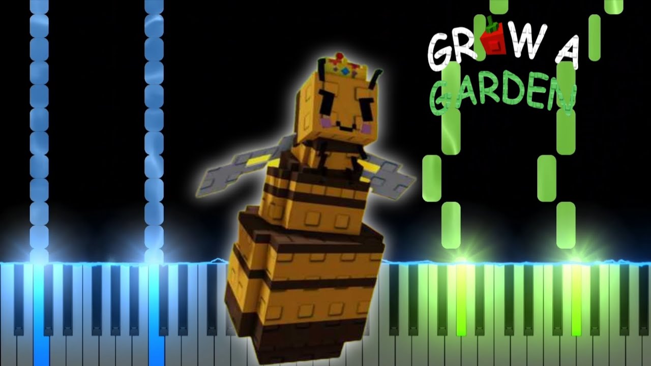 Grow a Garden Bee Swarm Music (Piano Tutorial)