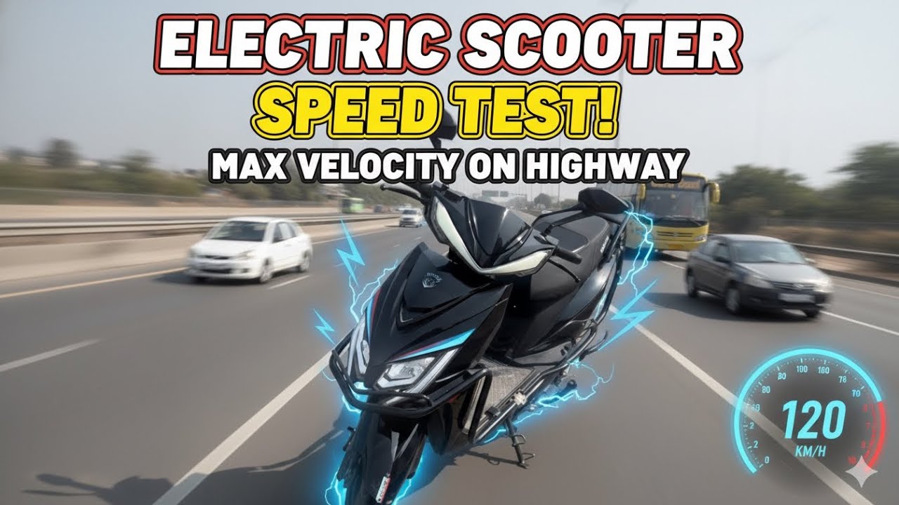Yakuza Electric Scooty Speed Test On Highway 😲