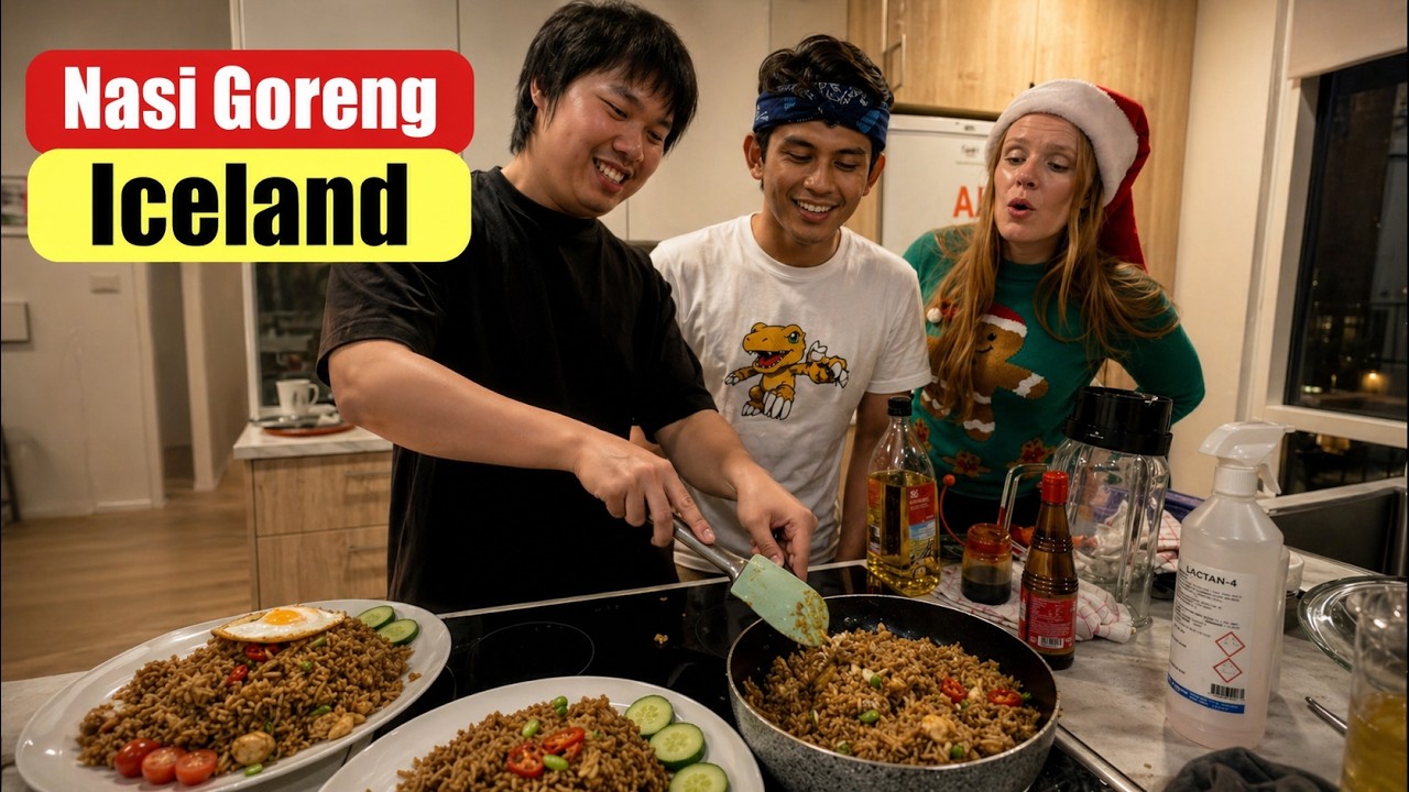 Masak Nasi Goreng di Islandia Bersama Teman-Teman Bule