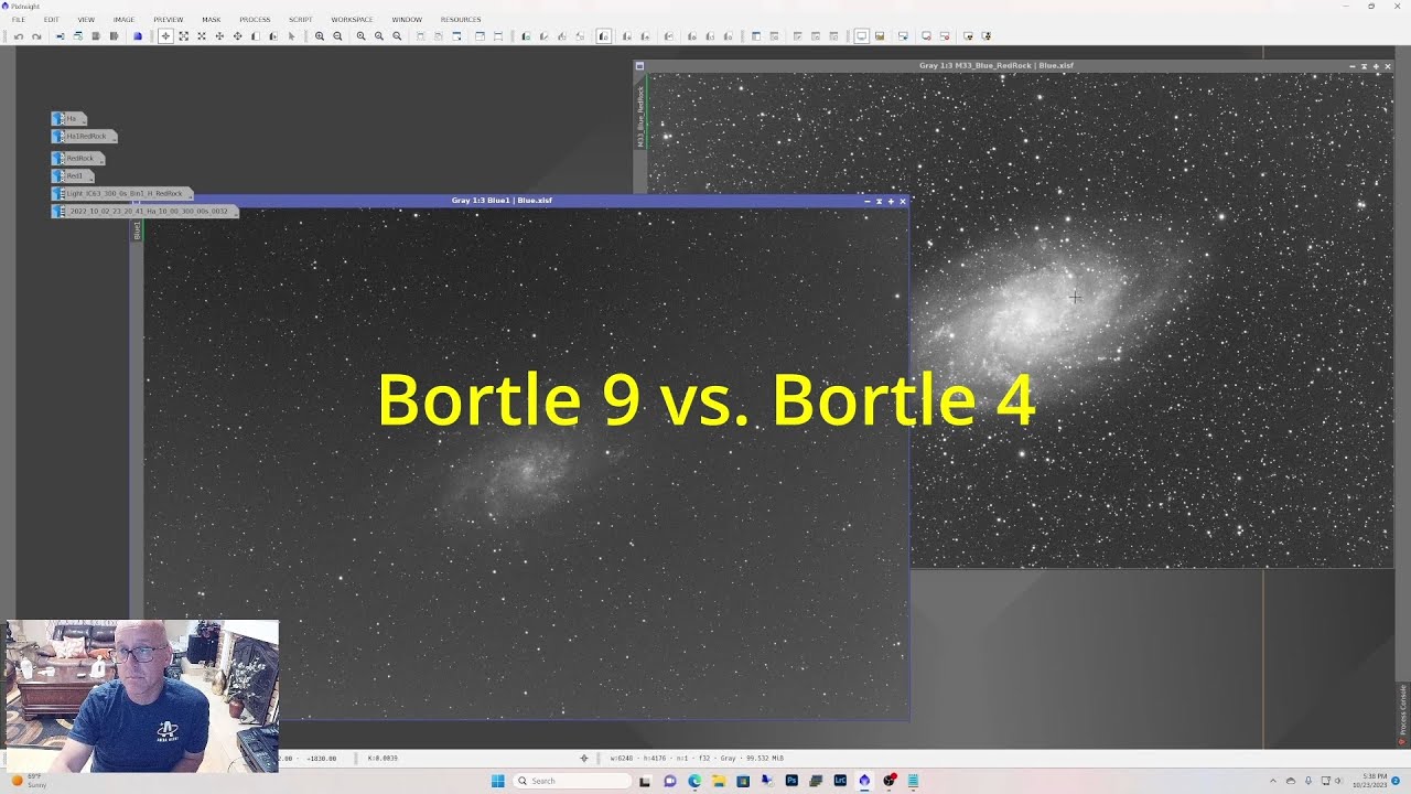 Astrophotography Bortle 9 vs. Bortle 4