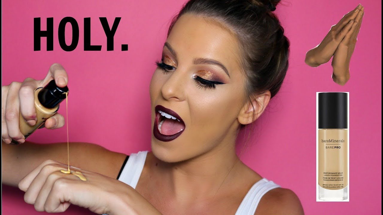 NEW Bare Minerals BarePro Liquid Foundation Review + Demo