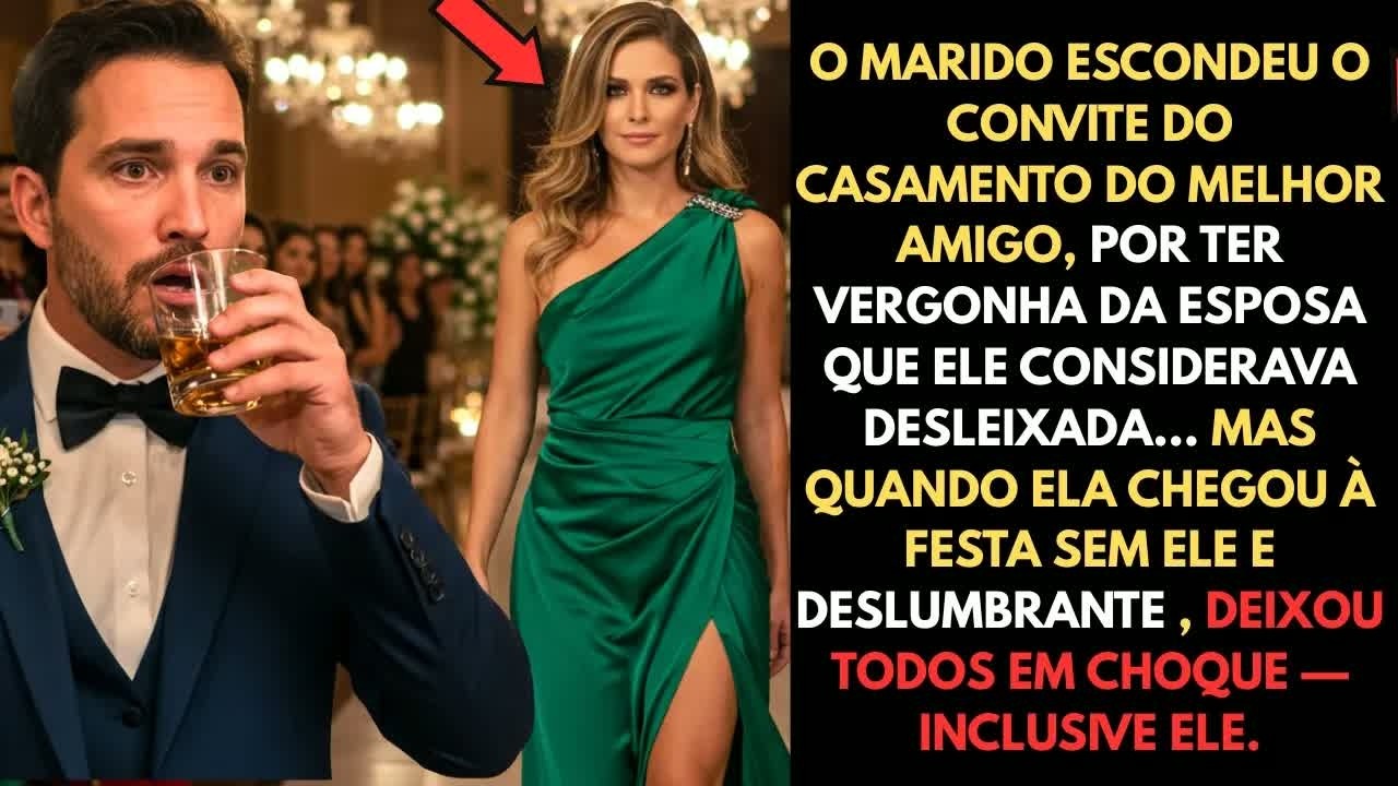❤️O MARIDO FOI A UM CASAMENTO SEM A ESPOSA, MAS CONGELOU QUANDO A VIU CHEGANDO DESLUMBRANTE.