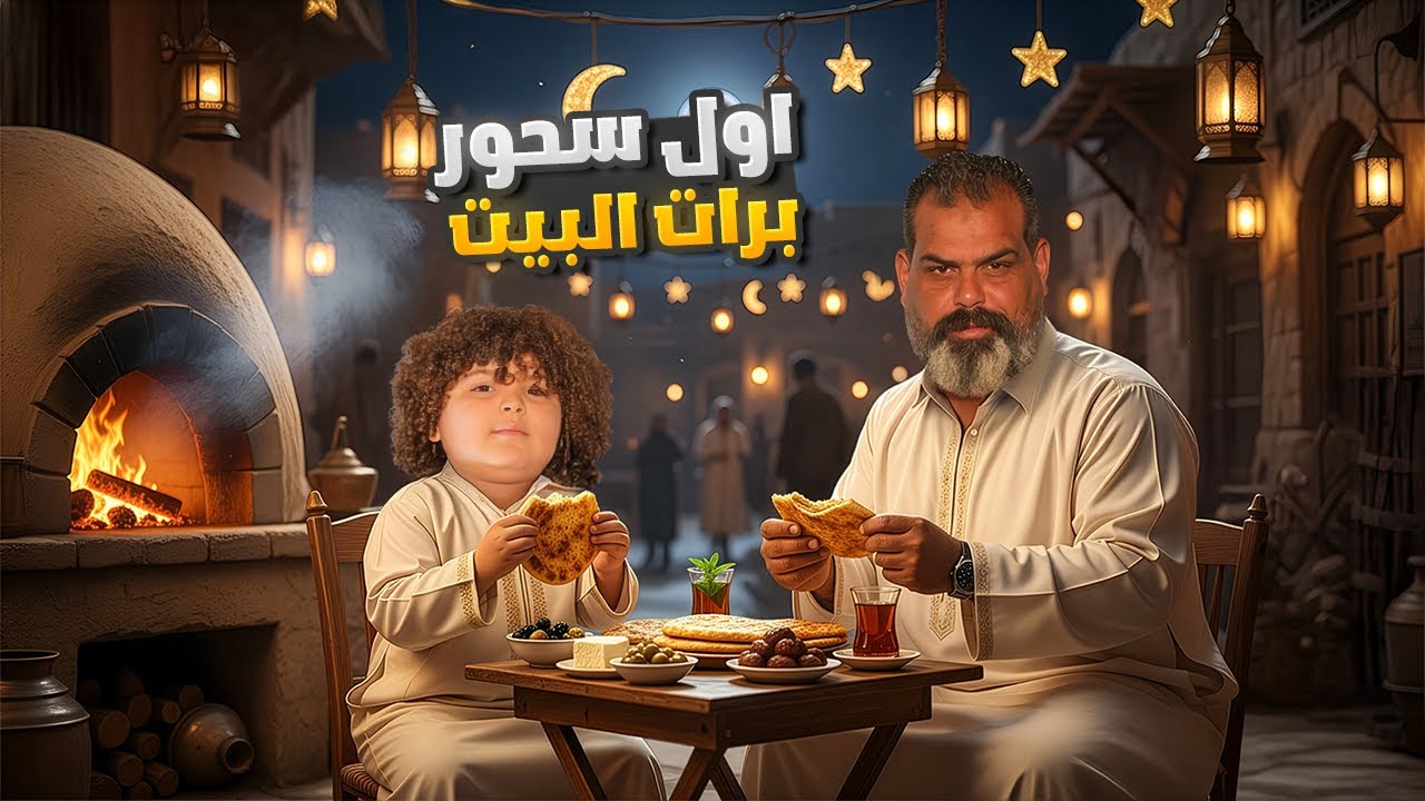 أول سحور برات البيت 😱 نزلنا  بنص الليل على شارع !!  