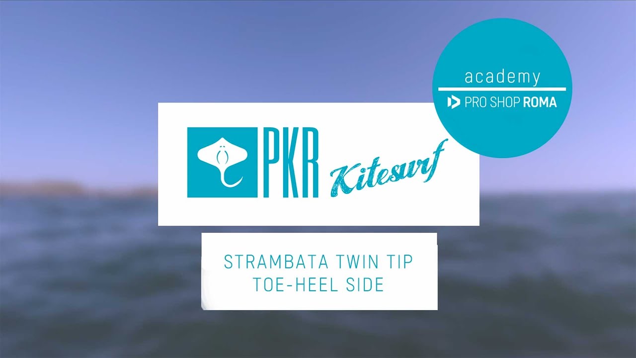 Cambio mura con tavola twin tip toe-heel side (Strambata) - Kiteboarding tutorial