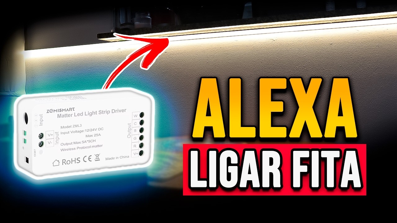 Transforme a sua fita led em inteligente! Controladora MATTER Zemismart
