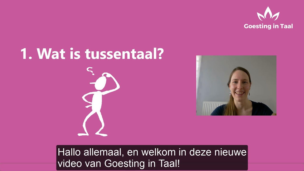 Wat is tussentaal?