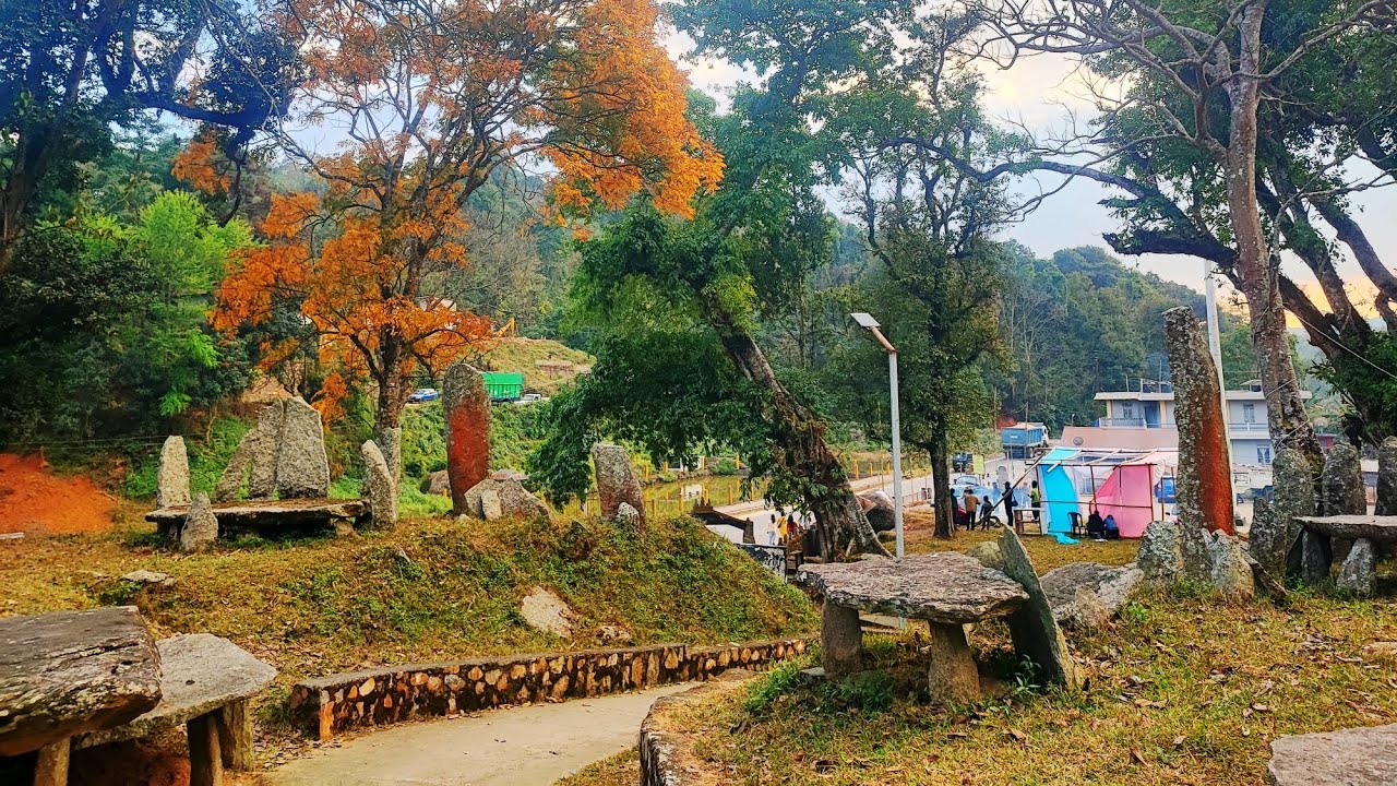 Nartiang monolith | collection of ancient stone pillars 