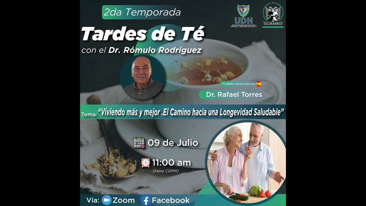 Longevidad Saludable  Cómo Vivir Más y Mejor. Dr  Rafael Torres