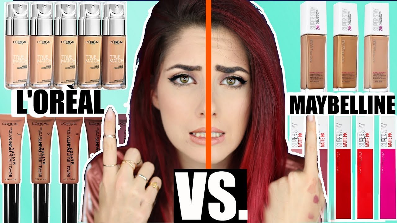 L'OREAL VS. MAYBELLINE I Drogerie Vergleich Dupes I Was ist besser? Luisacrashion